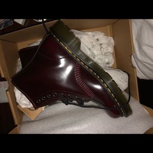COPY - Doc Martens cherry red vegan 1460 size 8
